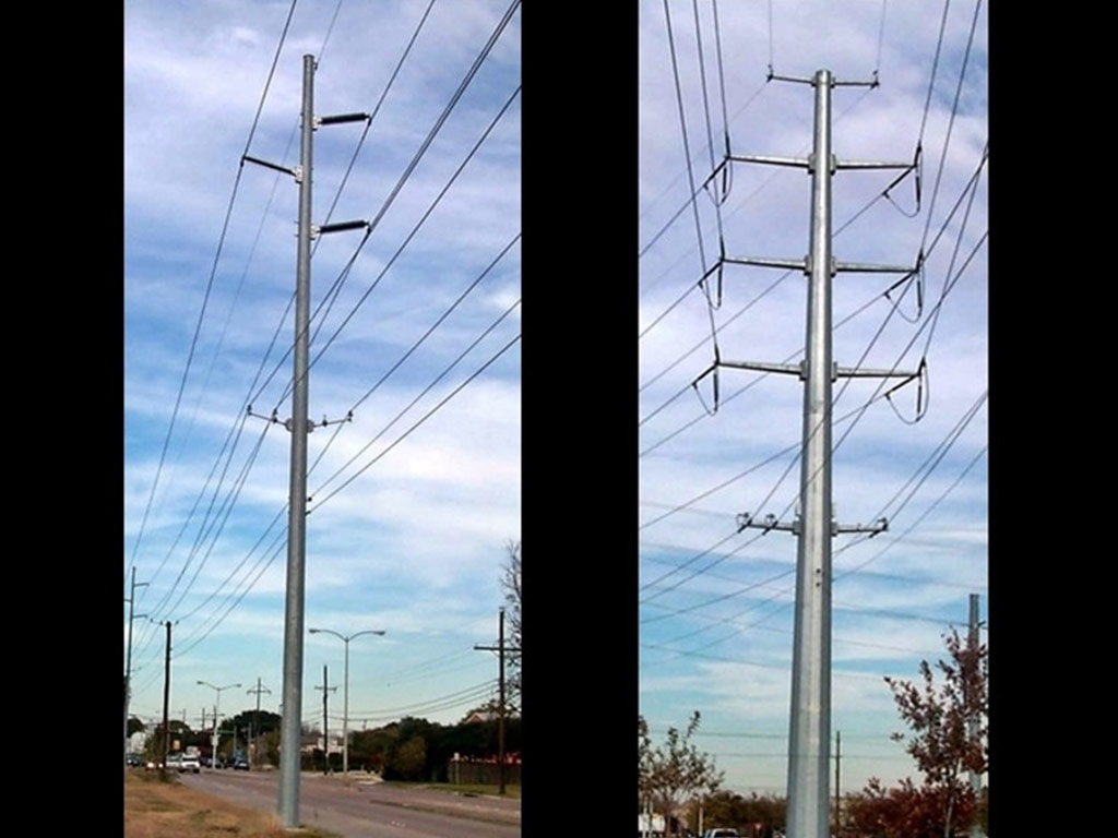 Utility transmission poles